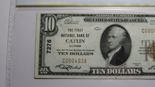 Load image into Gallery viewer, $10 1929 Catlin Illinois IL National Currency Bank Note Bill #7276 VF30 PCGS