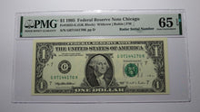 Load image into Gallery viewer, $1 1995 Radar Serial Number Federal Reserve Currency Bank Note Bill PMG UNC65EPQ