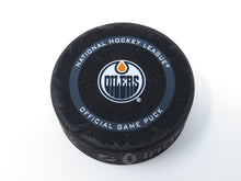 Load image into Gallery viewer, 2022 Edmonton Oilers Vs. Calgary Flames Game 4 NHL Playoff Game Used Puck