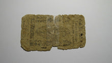 Load image into Gallery viewer, 1760 Twelve Shillings New Jersey NJ Colonial Currency Bank Note Bill 12s RARE!