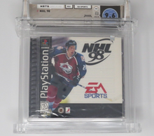 Load image into Gallery viewer, NHL &#39;98 Hockey Sony Playstation Factory Sealed Video Game Wata Graded 9.6 B+ PS1