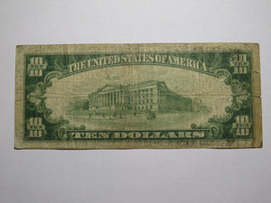 $10 1929 Portland Maine ME National Currency Bank Note Bill Charter #4128 FINE