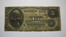 Load image into Gallery viewer, $5 1882 Athol Massachusetts MA National Currency Bank Note Bill Date Back #2172