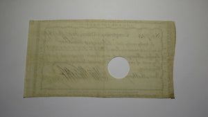 1789 5 Shillings Connecticut Comptroller Colonial Currency Note! Oliver Wolcott