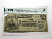 Load image into Gallery viewer, $10 1902 Beloit Kansas KS National Currency Bank Note Bill Charter #6701 F12 PMG