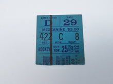 Load image into Gallery viewer, November 25, 1973 New York Rangers V. Canucks Hockey Ticket Stub Giacomin Record