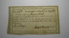 Load image into Gallery viewer, 1789 5s Connecticut Comptroller&#39;s Office Colonial Currency Note Ralph Pomeroy