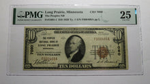 Load image into Gallery viewer, $10 1929 Long Prairie Minnesota MN National Currency Bank Note Bill Ch 7080 VF25