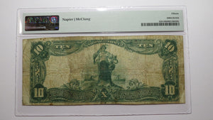 $10 1902 Grand Rapids Wisconsin WI National Currency Bank Note Bill 4639 PMG F15