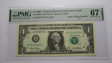 Load image into Gallery viewer, 2 $1 2001 &amp; 2003 Matching Radar Serial Numbers Federal Reserve Bank Note Bills