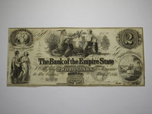 Load image into Gallery viewer, $2 1851 Burton New York Obsolete Currency Bank Note Bill Empire State Bank UNC++