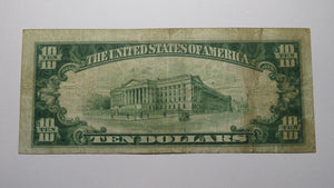 $10 1929 Carrollton Kentucky KY National Currency Bank Note Bill Ch. #3074 FINE+