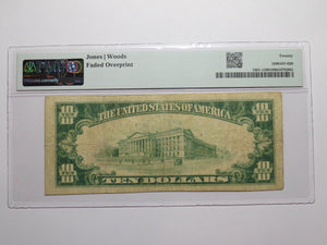 $10 1929 Beverly New Jersey NJ National Currency Bank Note Bill #8704 VF20 PMG