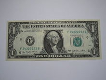 Load image into Gallery viewer, $1 1977 Near Solid Serial Number Federal Reserve Bank Note Bill #24222222 UNC+++