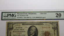 Load image into Gallery viewer, $10 1929 Wynnewood Oklahoma OK National Currency Bank Note Bill Ch. #5731 VF20