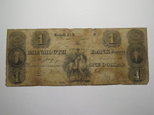 Load image into Gallery viewer, $1 1825 Freehold New Jersey Obsolete Currency Bank Note Bill Monmouth Bank RARE