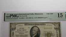 Load image into Gallery viewer, $10 1929 International Falls Minnesota National Currency Bank Note Bill Ch #7380