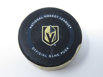 2021-22 Evgenii Dadonov Vegas Golden Knights Game Used NHL Goal Puck -McNabb Ast