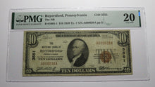 Load image into Gallery viewer, $10 1929 Royersford Pennsylvania PA National Currency Bank Note Bill #3551 VF20