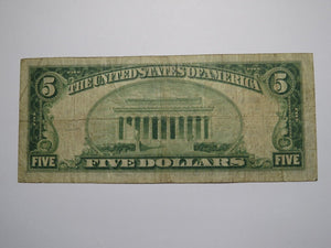 $5 1929 Milford Ohio OH National Currency Bank Note Bill Charter #3234 FINE