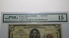 Load image into Gallery viewer, $5 1929 Winter Haven Florida FL National Currency Bank Note Bill Ch #13437 F15