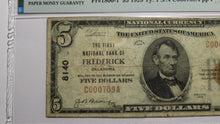 Load image into Gallery viewer, $5 1929 Frederick Oklahoma OK National Currency Bank Note Bill Ch. #8140 F15 PMG