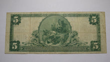 Load image into Gallery viewer, $5 1902 Oakland California CA National Currency Bank Note Bill Charter #9502 VF