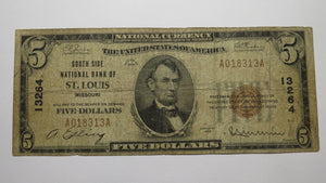 $5 1929 St. Louis Missouri MO National Currency Bank Note Bill! Ch. #13264