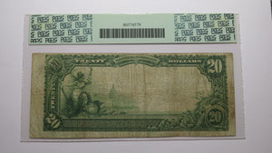 $20 1902 Atglen Pennsylvania PA National Currency Bank Note Bill #7056 F15 PCGS