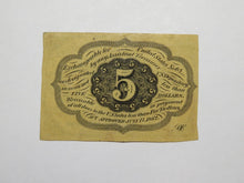 Load image into Gallery viewer, 1863 $.05 First Issue Fractional Currency Obsolete Bank Note Bill! 1st Issue XF+