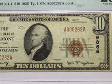 Load image into Gallery viewer, $10 1929 Altamont New York NY National Currency Bank Note Bill Ch. #9866 VF25