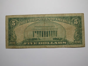 $5 1929 New Orleans Louisiana LA National Currency Bank Note Bill Charter #13689