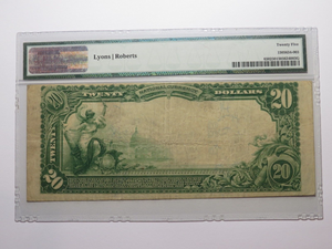 $20 1902 Mullica Hill New Jersey NJ National Currency Bank Note Bill #6728 VF25