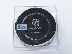 2021-22 Barclay Goodrow New York Rangers Game Used Goal Puck 1st Game @ Kraken