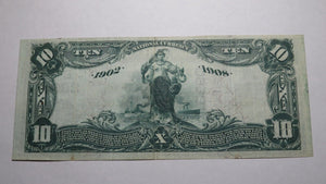 $10 1902 Fort Plain New York NY National Currency Bank Note Bill! Ch. #2860 XF+