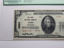 Load image into Gallery viewer, $20 1929 Enid Oklahoma OK National Currency Bank Note Bill Ch #9586 VF35PPQ PCGS