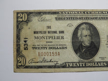 Load image into Gallery viewer, $20 1929 Montpelier Ohio OH National Currency Bank Note Bill Charter #5341 Fine