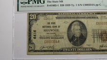 Load image into Gallery viewer, $20 1929 Shawnee Oklahoma OK National Currency Bank Note Bill Ch. #6416 F15 PMG