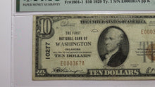 Load image into Gallery viewer, $10 1929 Washington Oklahoma OK National Currency Bank Note Bill #10277 VF20 PMG