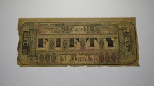 Load image into Gallery viewer, $.50 1862 Plaquemine Louisiana Obsolete Currency Bank Note! Parish of Iberville