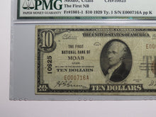 Load image into Gallery viewer, $10 1929 Moab Utah UT National Currency Bank Note Bill Charter #10925 VF25 PMG