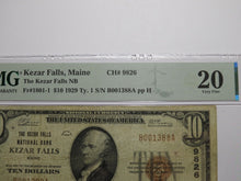 Load image into Gallery viewer, $10 1929 Kezar Falls Maine National Currency Bank Note Bill Ch. #9826 VF20 PMG