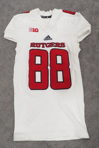 2017 Brendan Bordner Rutgers Scarlet Knights Game Used Worn NCAA Football Jersey