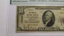 Load image into Gallery viewer, $10 1929 Stamford Connecticut National Currency Bank Note Bill #12400 VF25 PMG