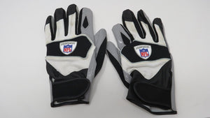 2007 Abram Elam New York Jets Game Used Worn NFL Football Gloves! Notre Dame