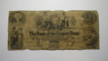 Load image into Gallery viewer, $2 1851 Burton New York NY Obsolete Currency Bank Note Bill! Empire State Bank