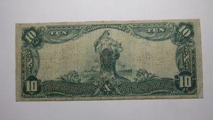 $10 1902 Topeka Kansas KS National Currency Bank Note Bill Charter #10390 FINE