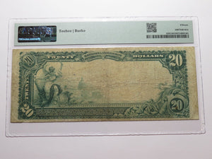 $20 1902 Parsons Kansas KS National Currency Bank Note Bill Ch. #11537 F15 PMG