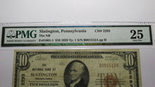 Load image into Gallery viewer, $10 1929 Slatington Pennsylvania PA National Currency Bank Note Bill #2293 VF25