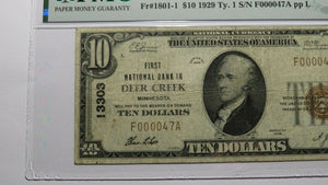 $10 1929 Deer Creek Minnesota MN National Currency Bank Note Bill Ch #13303 VF25